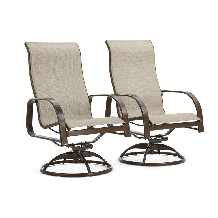 Winston Seagrove II Ultra High Back Patio Swivel Rocker Dining Chairs